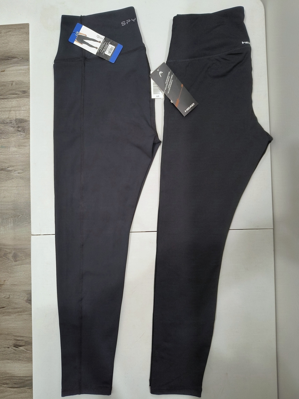 NWT Spyder & HEAD Black Leggings Lot of 2 - Size L